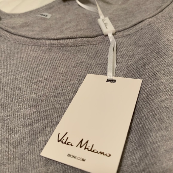 Vila Milano Gray Long Sleeve - Picture 4 of 4